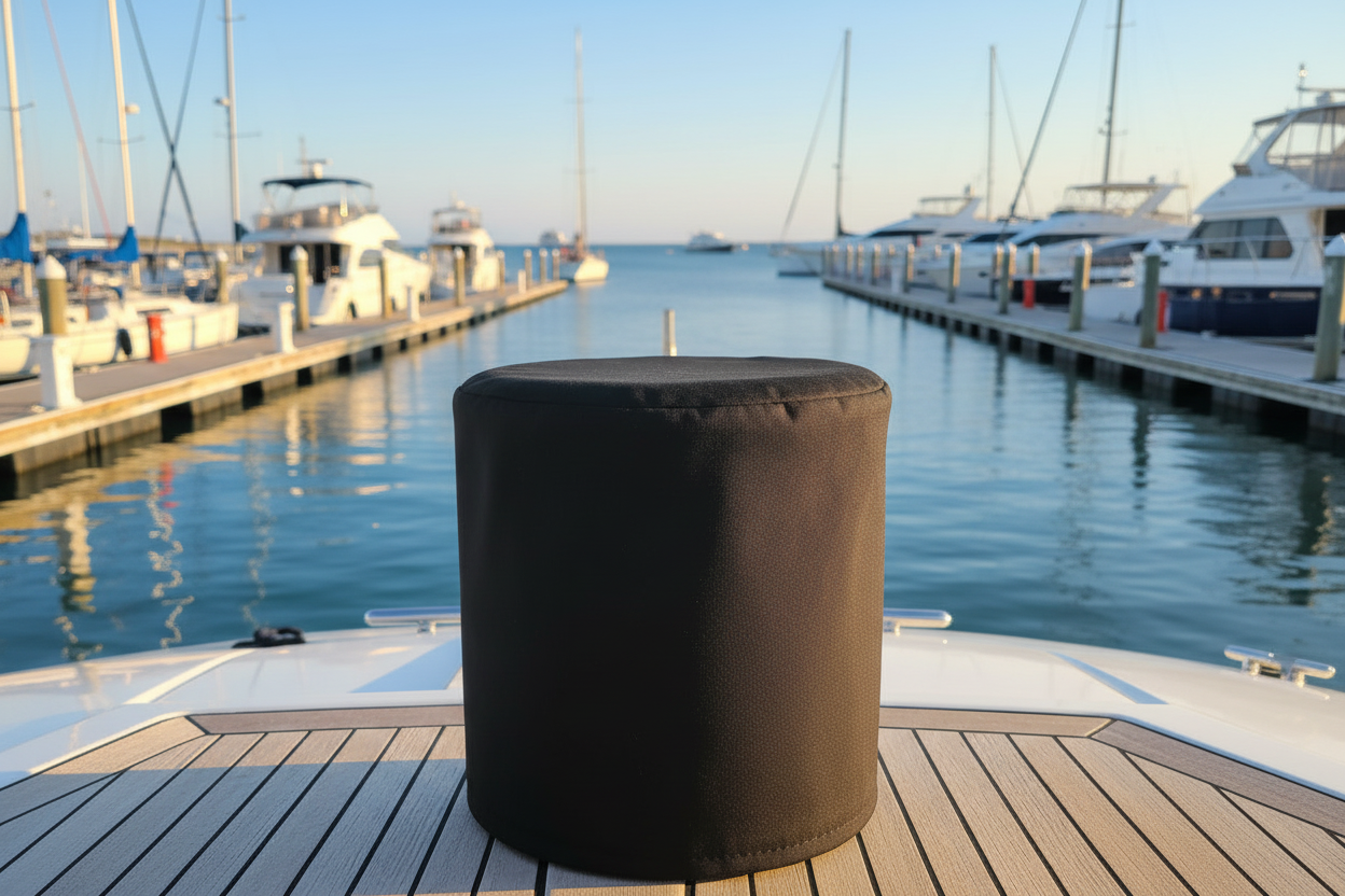 Custom Sailboat Winch Covers made with Sunbrella® or Top Notch 9 - FREE SHIPPING - UV Protective Marine Guard with Lifetime PTFE Thread