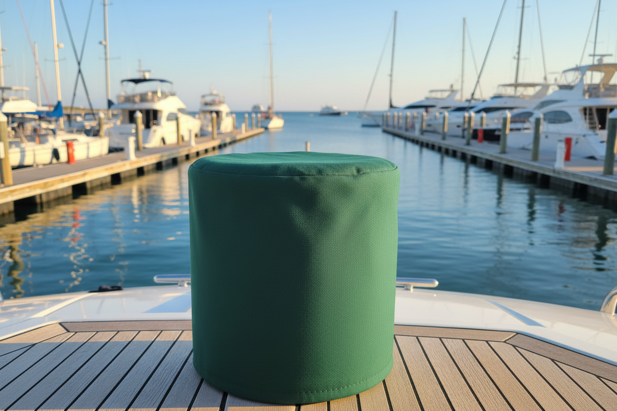 Custom Sailboat Winch Covers made with Sunbrella® or Top Notch 9 - FREE SHIPPING - UV Protective Marine Guard with Lifetime PTFE Thread