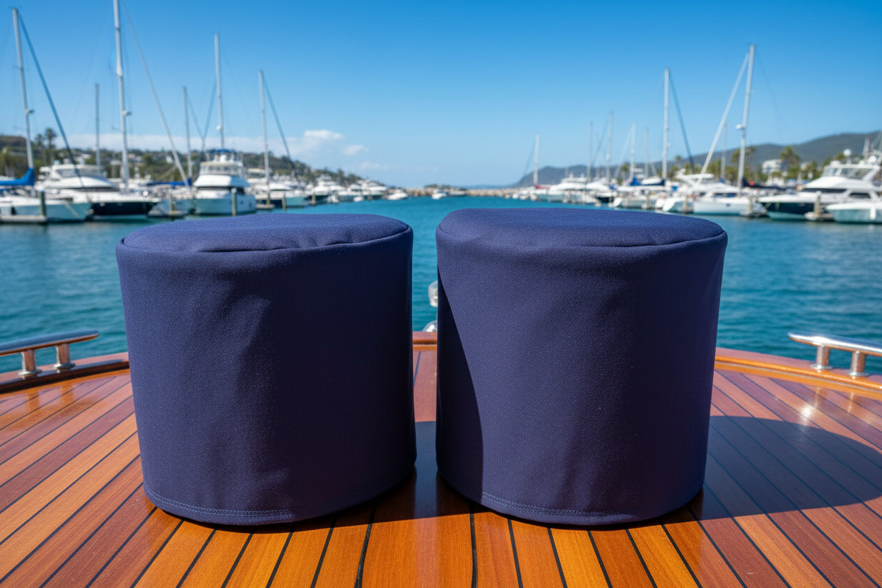 Williams Quality Covers - Large Winch Cover - Navy - Hand crafted in Washington State. Price is for 1 cover