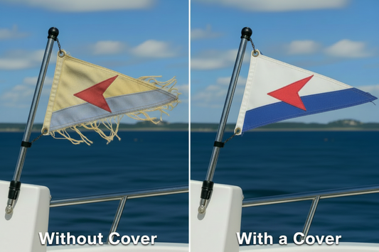 Custom Marine Burgee & Flag Covers - FREE SHIPPING - UV Protection