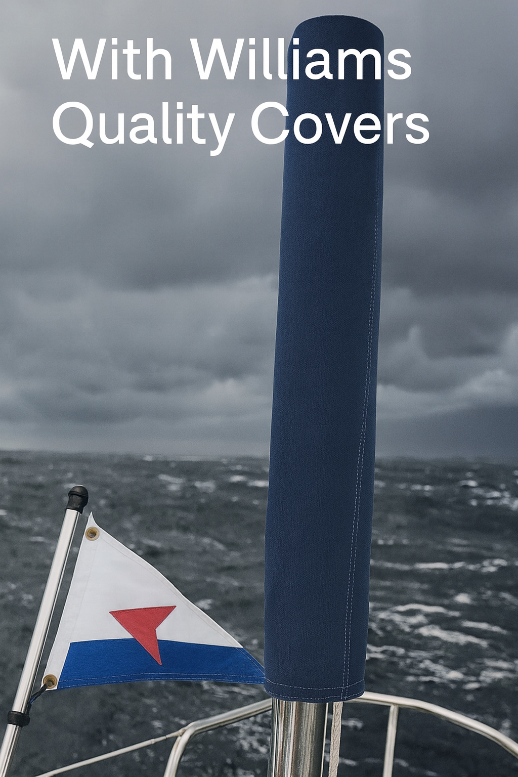 Custom Marine Burgee & Flag Covers - FREE SHIPPING - UV Protection