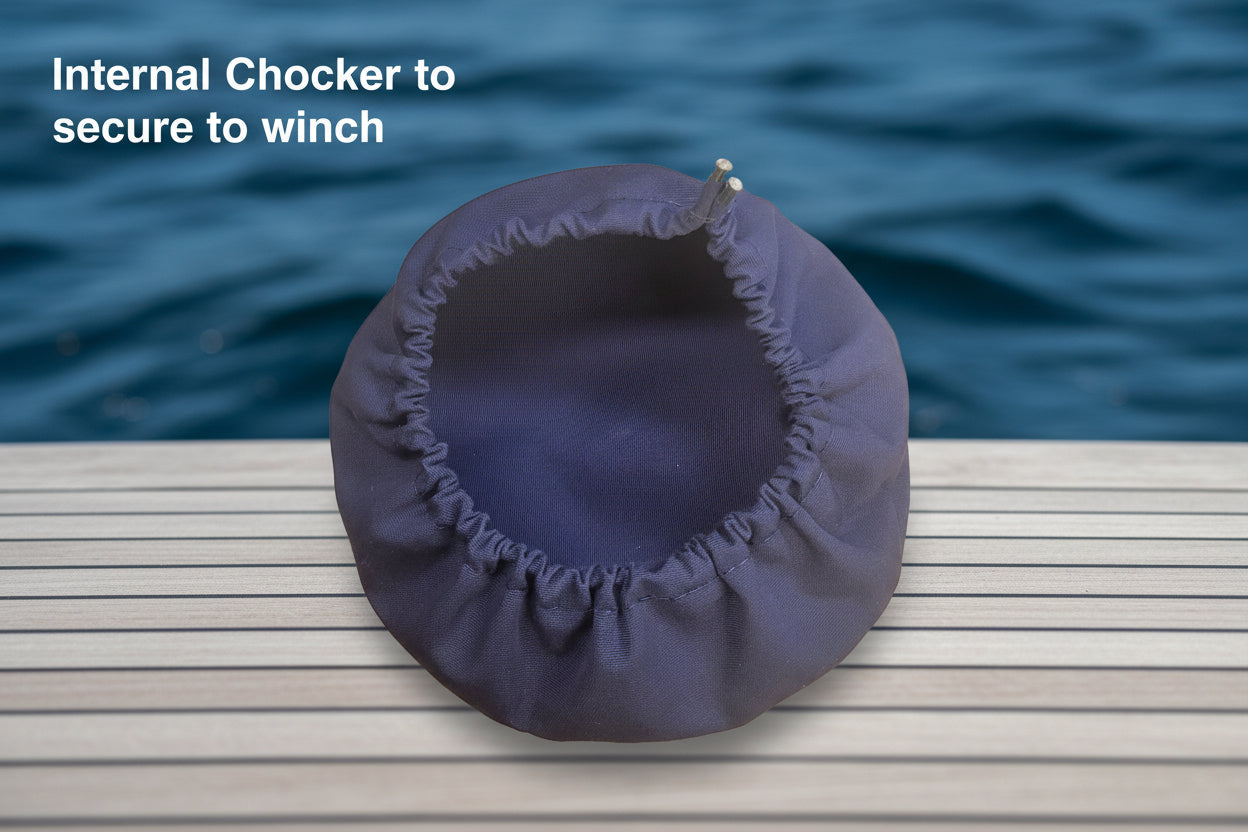 Custom Sailboat Winch Covers made with Sunbrella® or Top Notch 9 - FREE SHIPPING - UV Protective Marine Guard with Lifetime PTFE Thread