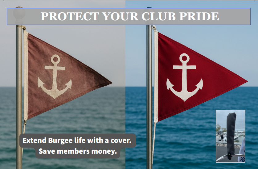 Custom Burgee & Flag Covers – FREE SHIPPING – Sunbrella UV Protection, Made in USA